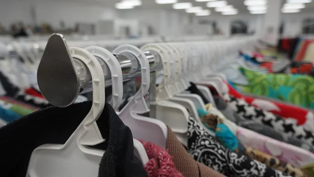 clothing, thrift store, shopping, garments, hangers, clothes, gray shopping, gray clothes, gray shop, thrift store, thrift store, thrift store, thrift store, thrift store. A franchise operating workflow from opening checks to close