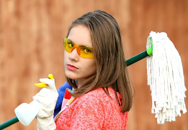 girl, goggles, mop, cleaning, clean, hygiene, rag, wash, cleaner, cleaning materials, young woman, profession, occupation, professional, cleaning, cleaning, cleaning, cleaning, cleaning, clean. Part-time franchise opportunities for UK employees: named brands and tax checks